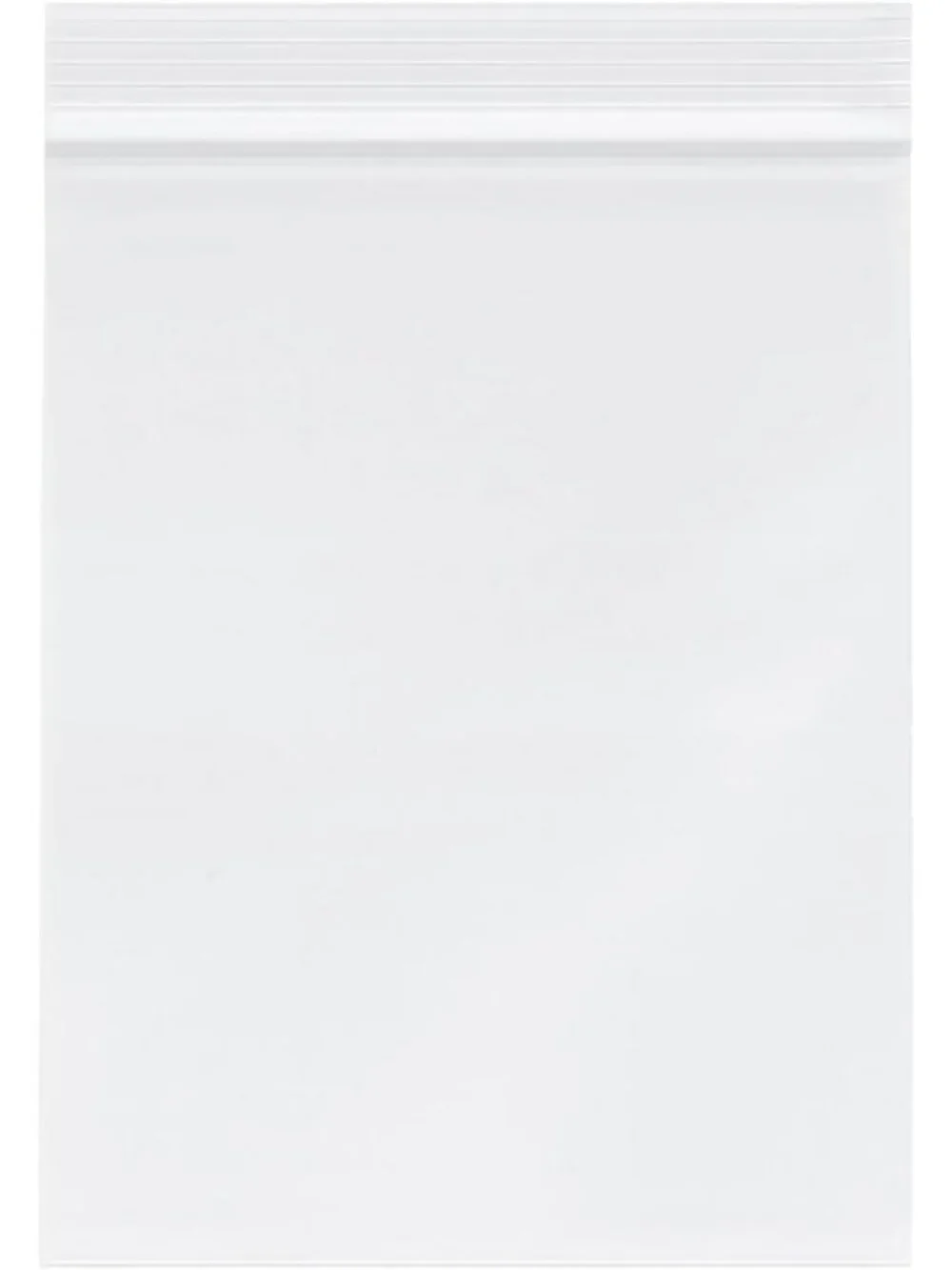 100 Clear Zip Plastic Bags 12x15 Inches - Resealable, Reclosable Storage Bags